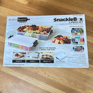 New Snack Box 2-piece Set with Cutting Board Lids